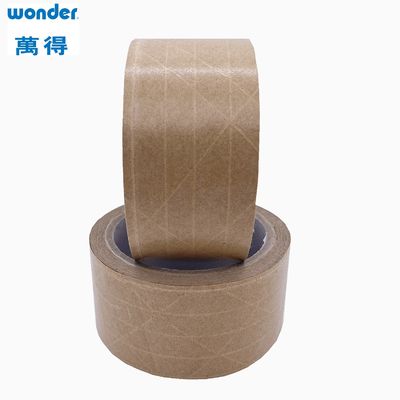 Cintas de papel Kraft blanco autoadhesivo de espesor 0.130 mm basado en disolvente