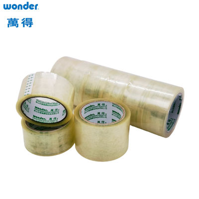 Cintas transparentes de BOPP impresas a medida, cinta de embalaje de bajo ruido 24 mm x 50 m
