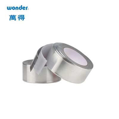 Cinta de aluminio acrílico adhesivo resistente al calor, cinta de sellado de plata 30m de longitud