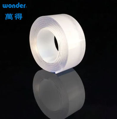 Rollo de cinta nano transparente de doble cara sin rastros extraíble reciclable