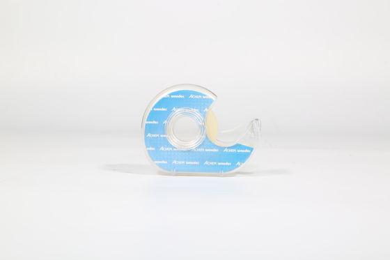 Cintas de caja impresas personalizadas invisibles, de ancho 24 mm. Cintas acrílicas transparentes.