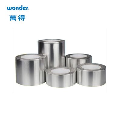 Cinta de aluminio de alta temperatura a base de agua, cinta de protección de papel de aluminio de plata