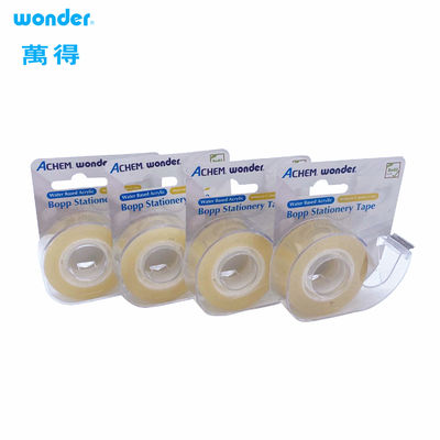 Dispensador de cinta OPP a base de agua de ancho de 18 mm Uso de papelería