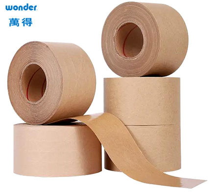 Cintas de papel Kraft activadas con agua de sellado por escritura de 1200 mm de ancho
