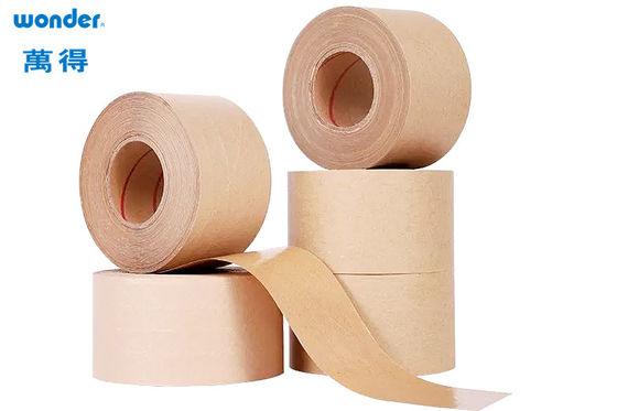 Cintas de embalaje de papel gomado, cinta de envío Kraft autoadhesiva para escribir