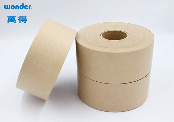 Cintas de embalaje de papel gomado, cinta de envío Kraft autoadhesiva para escribir