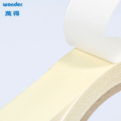 Wonder No. 63342 cinta de tejido de doble cara a base de disolvente de 90 micras con papel de liberación