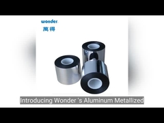 Tipo de película metalizada cinta de embalaje BOPP 0.055mm Preservación de calor